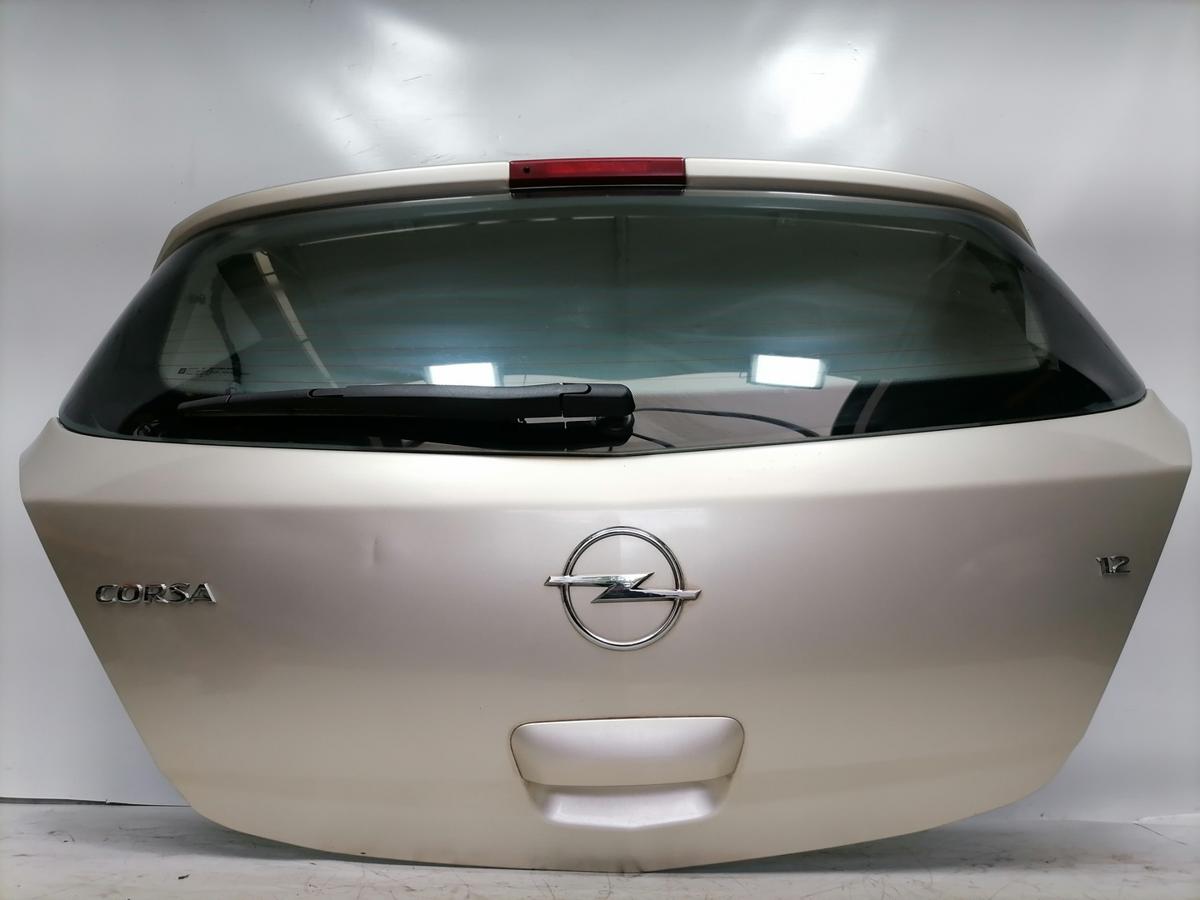 Opel Corsa D original Heckklappe mit Heckscheibe 5-T&uuml;rer Z40M Champagnersilber Bj.2006